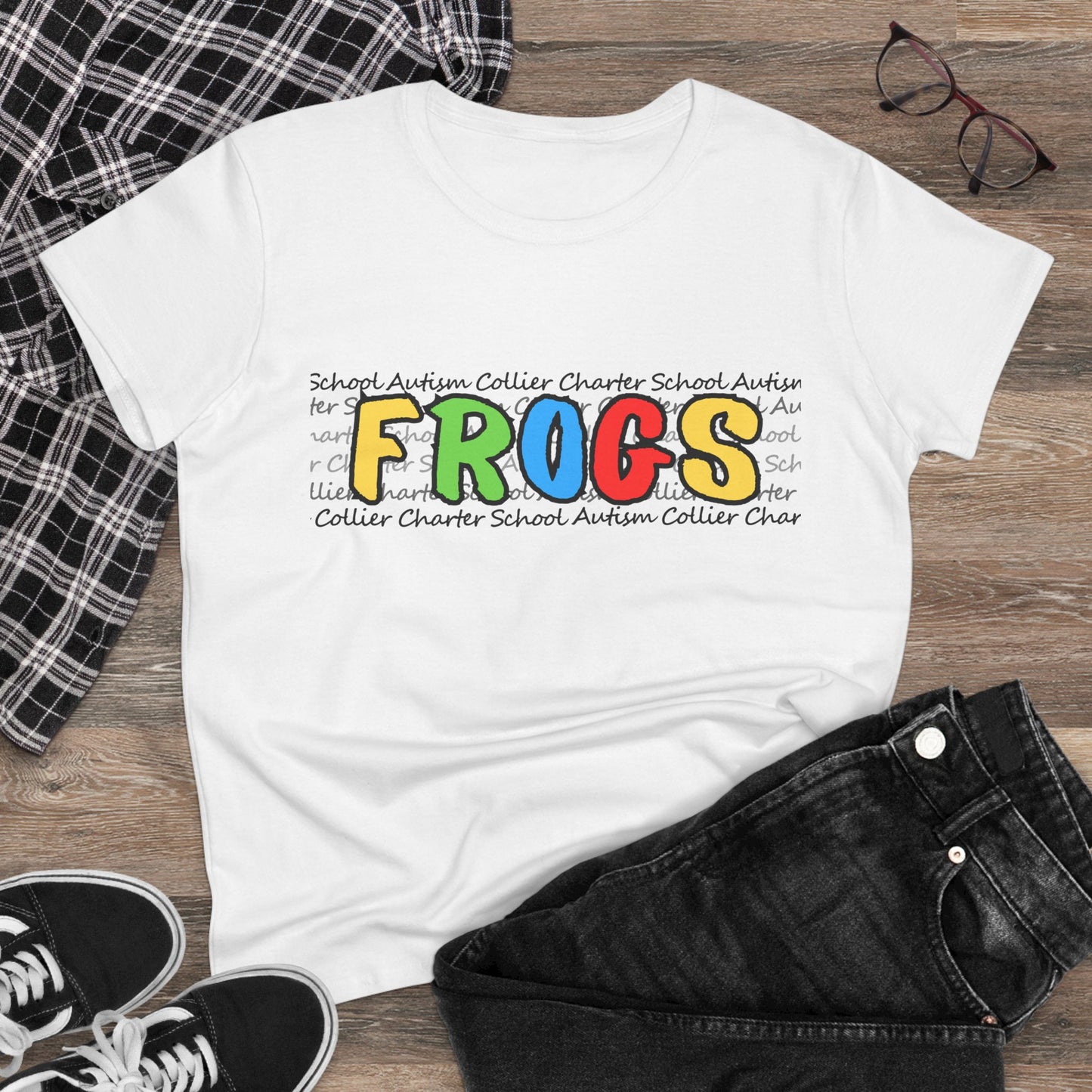 Women's Autism Collier Charter School FROGS t-shirt