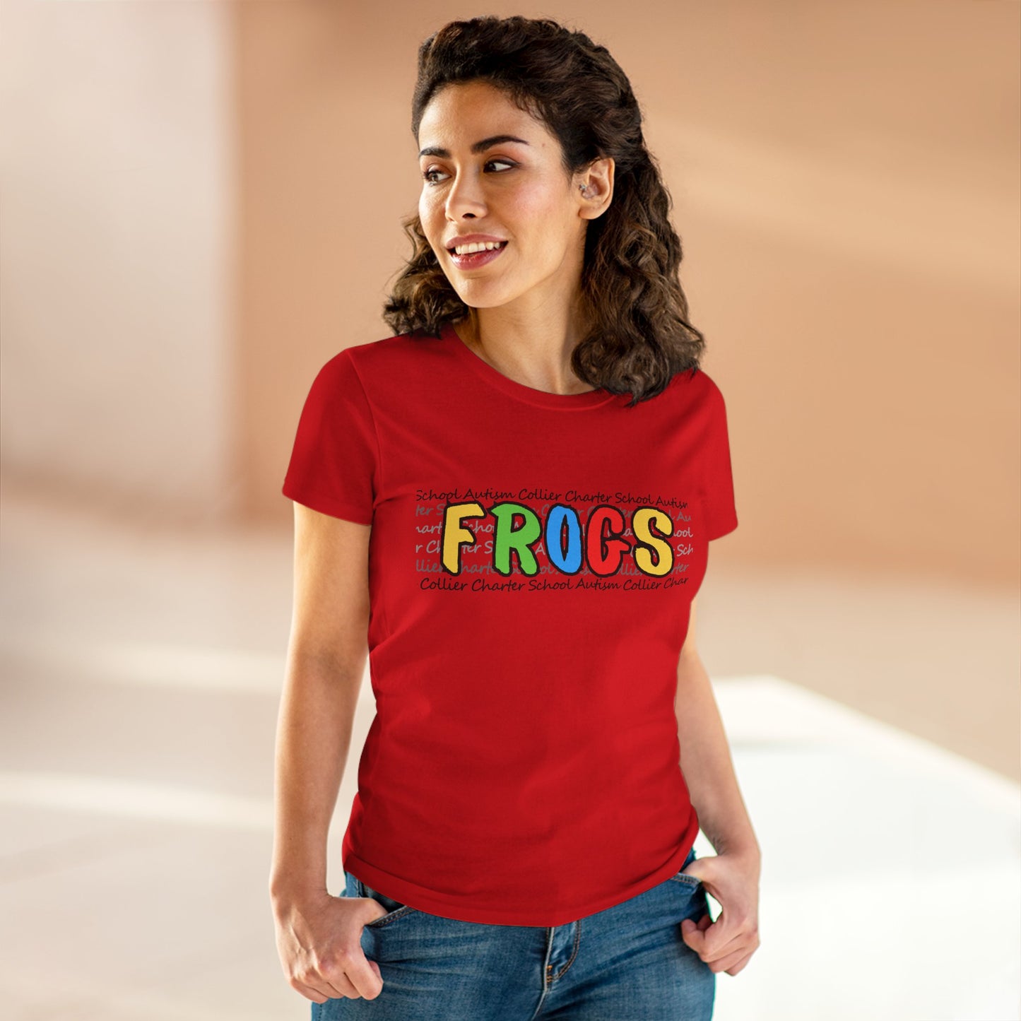 Women's Autism Collier Charter School FROGS t-shirt
