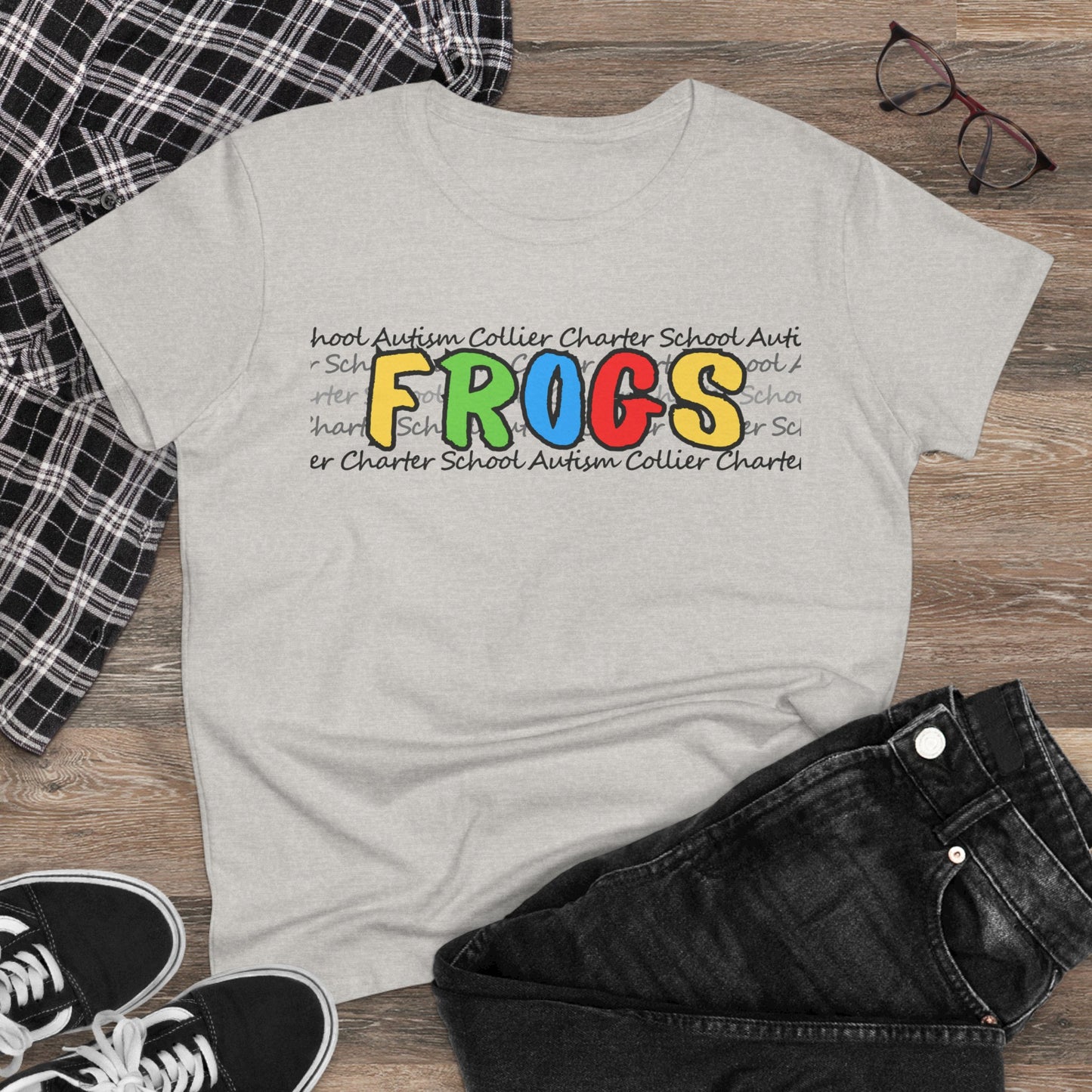Women's Autism Collier Charter School FROGS t-shirt