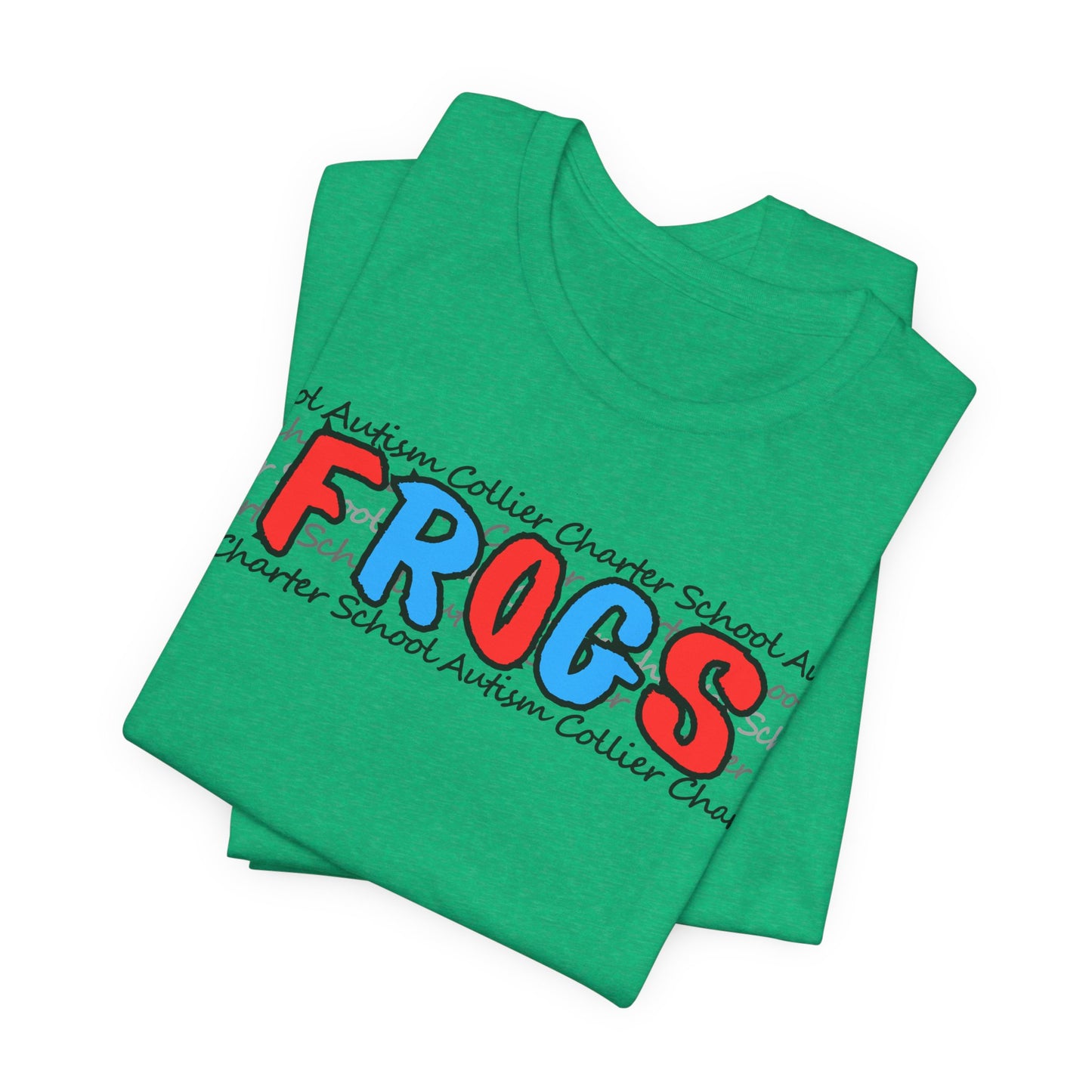 PATRIOTIC Men's/Unisex Autism Collier Charter School FROGS t-shirt