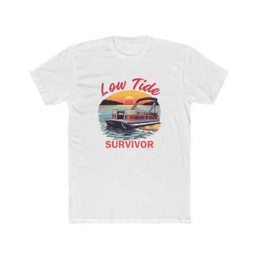 Low Tide Survivor Unisex Cotton Crew Tee - Perfect for Beach Lovers & Adventure Seekers