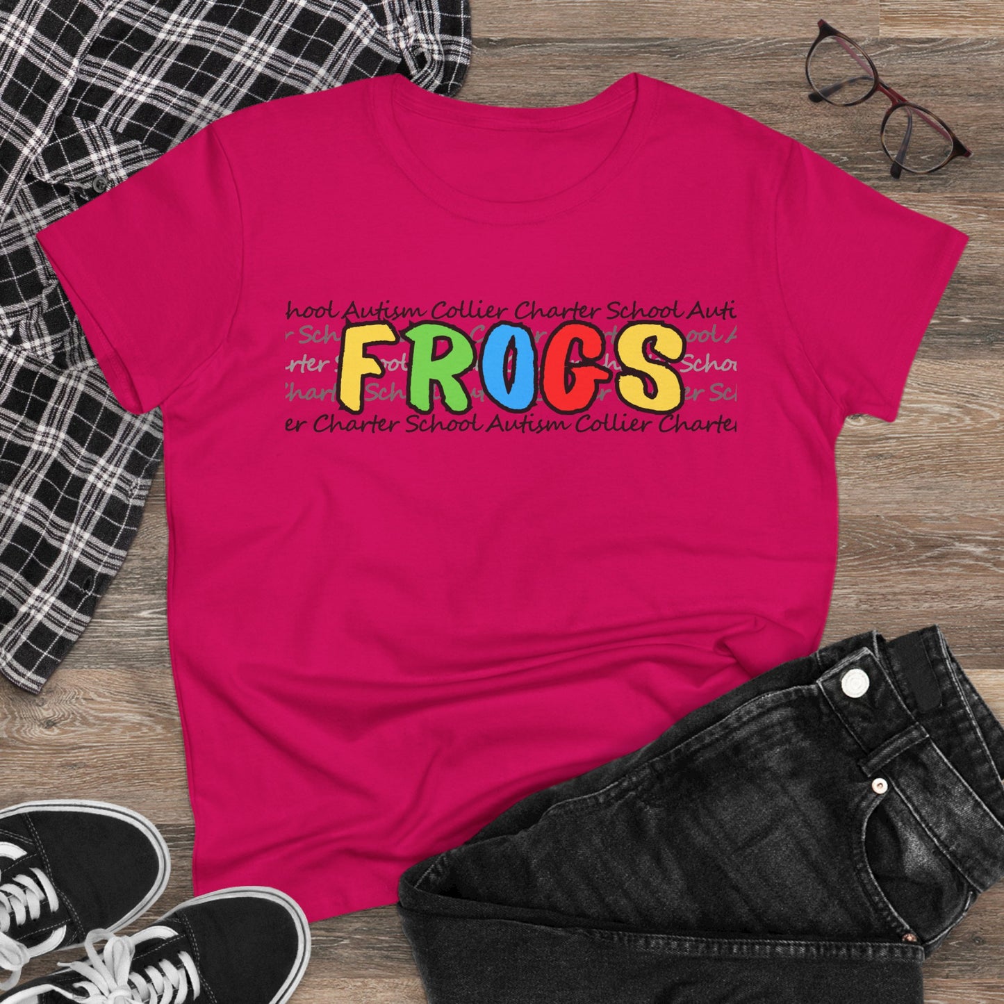 Women's Autism Collier Charter School FROGS t-shirt