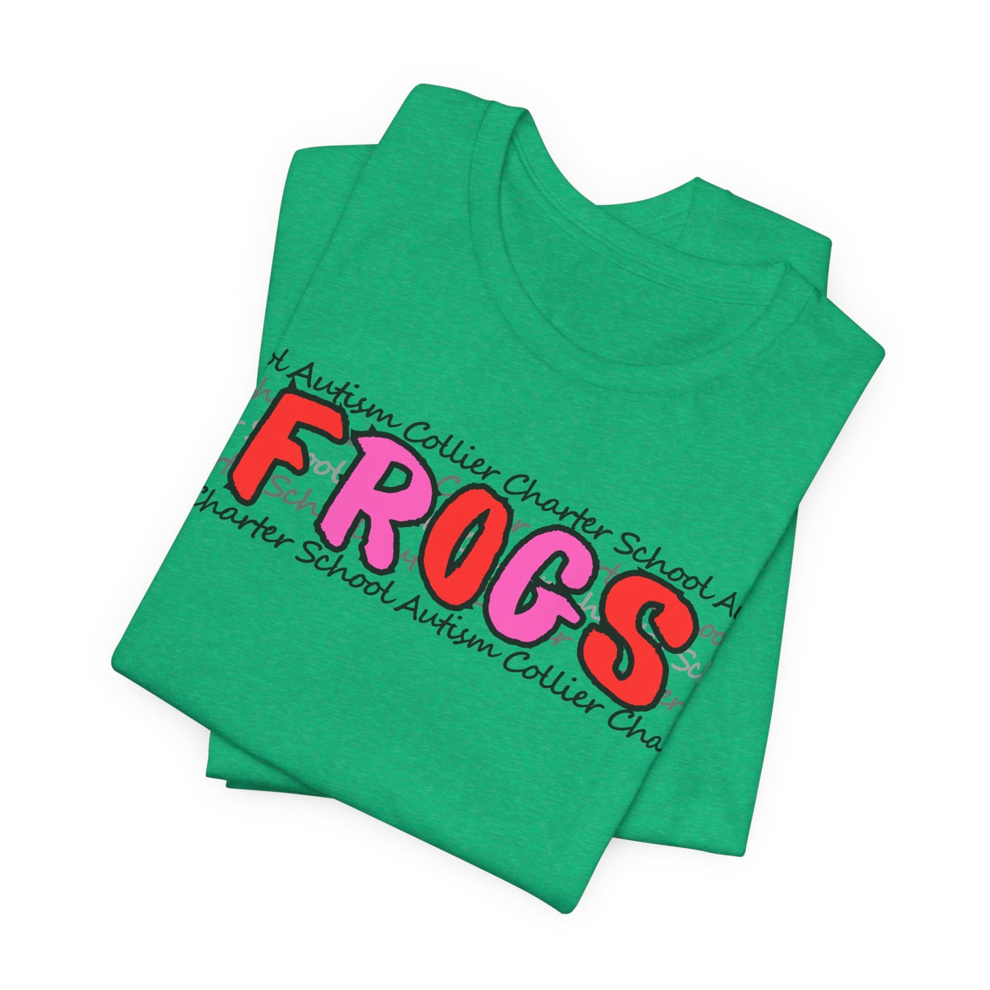 LOVE Men's/Unisex Autism Collier Charter School FROGS t-shirt