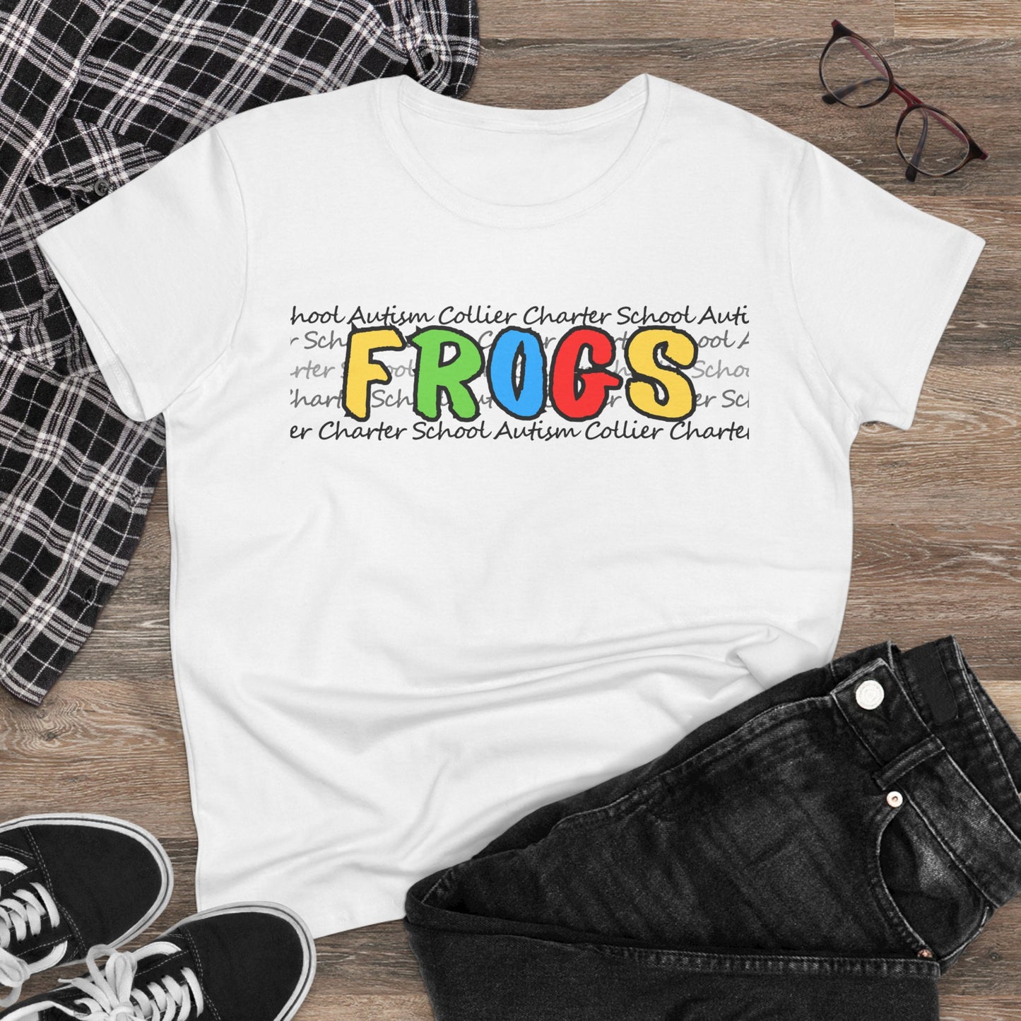 Women's Autism Collier Charter School FROGS t-shirt
