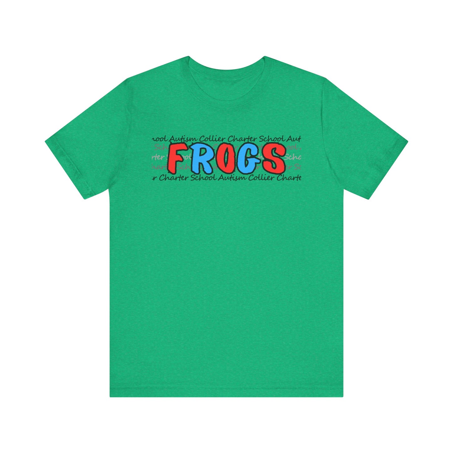 PATRIOTIC Men's/Unisex Autism Collier Charter School FROGS t-shirt