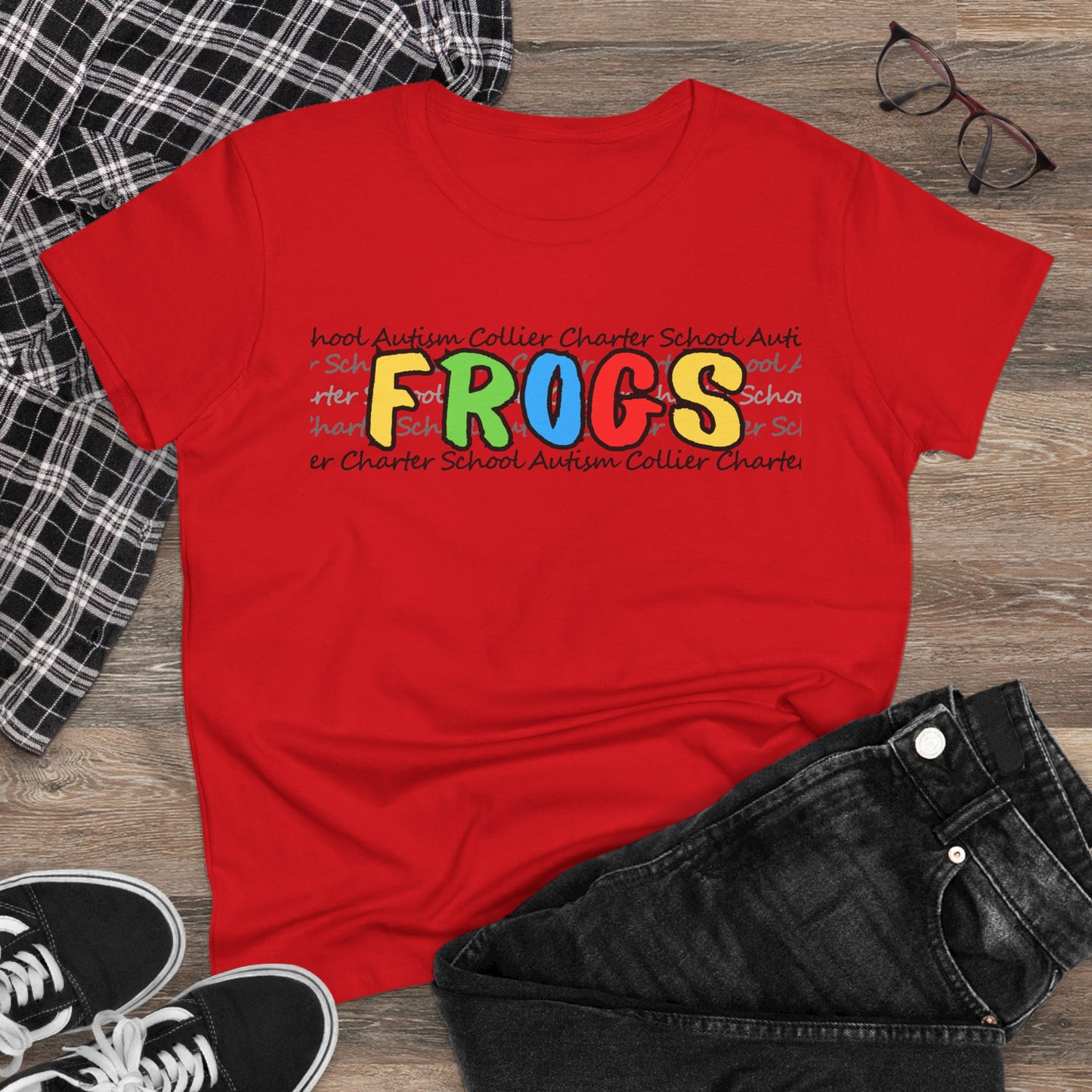 Women's Autism Collier Charter School FROGS t-shirt