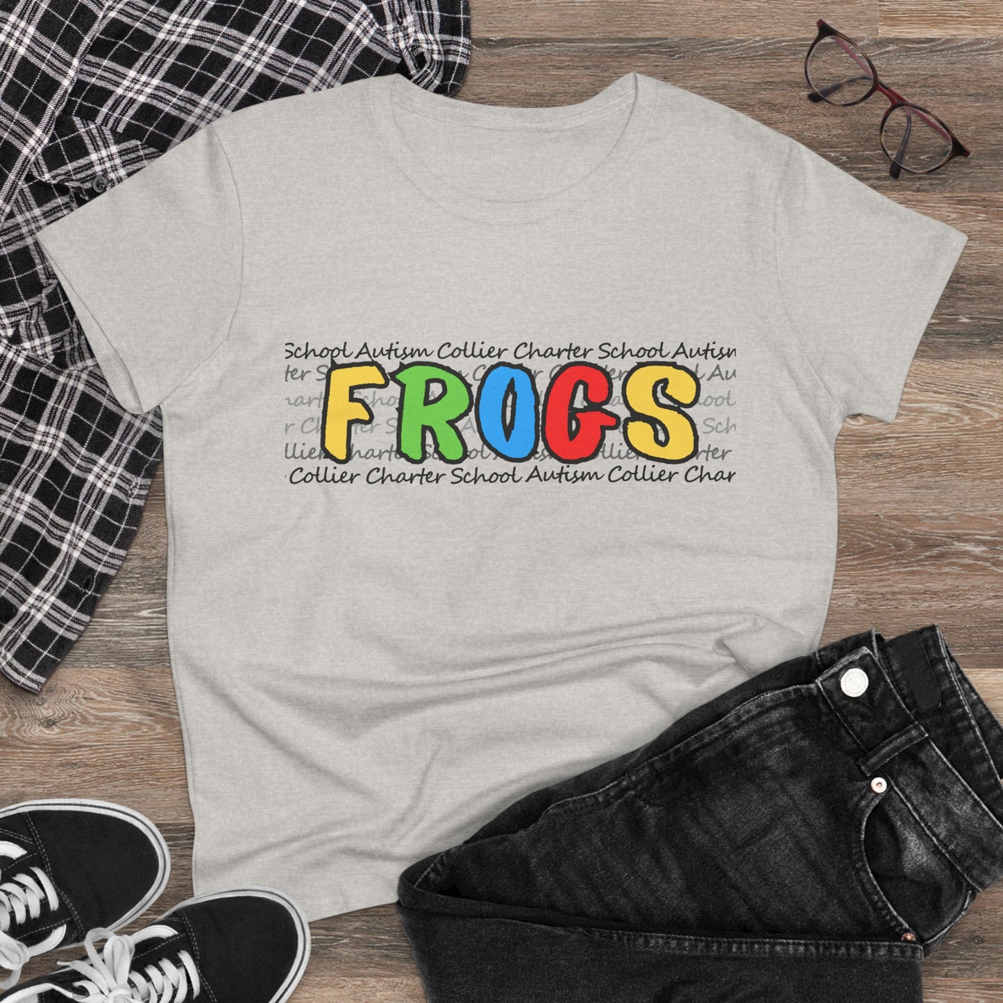 Women's Autism Collier Charter School FROGS t-shirt