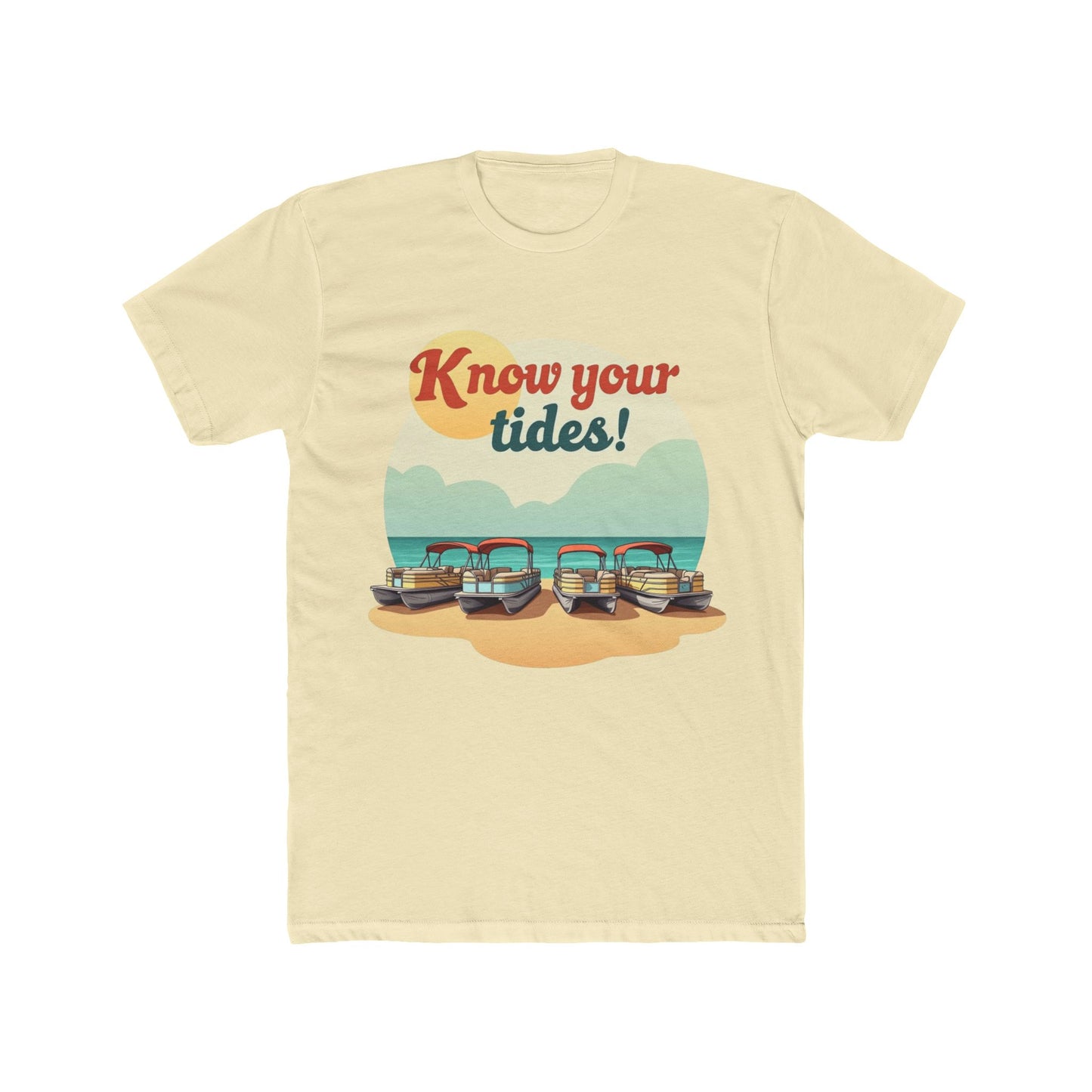 Know Your Tides Unisex Cotton Crew Tee - Beach Vibe Shirt