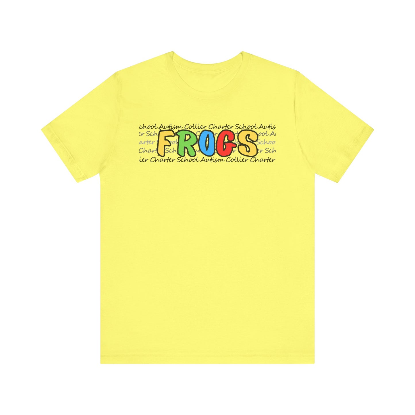 Men's/Unisex Autism Collier Charter School FROGS t-shirt