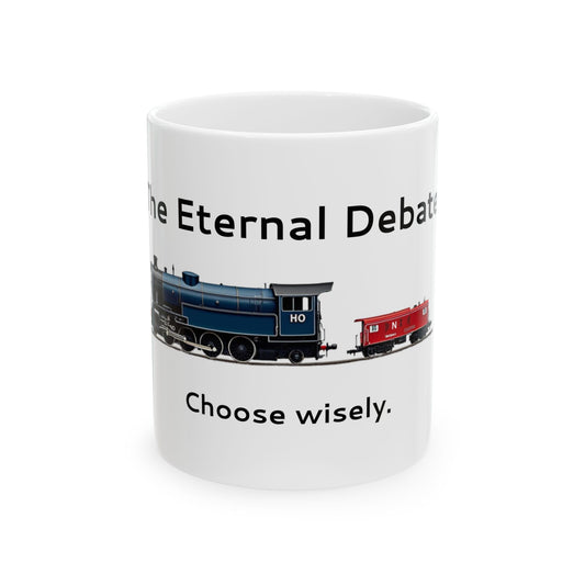 The Eternal Debate Ceramic Mug, (11oz, 15oz)